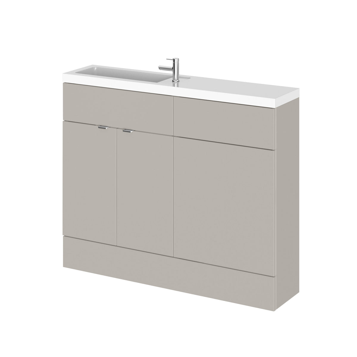 Hudson Reed Fusion 1100mm 2 Door Floor Standing Compact Combination Unit With Basin