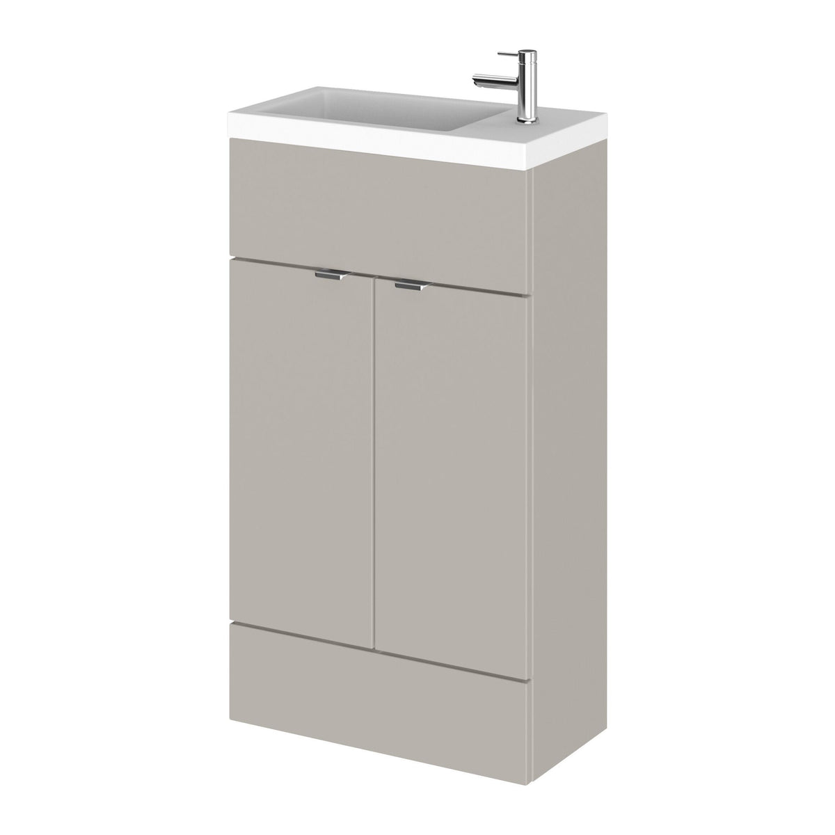Hudson Reed Fusion 500mm 2 Door Floor Standing Compact Vanity Unit With Basin
