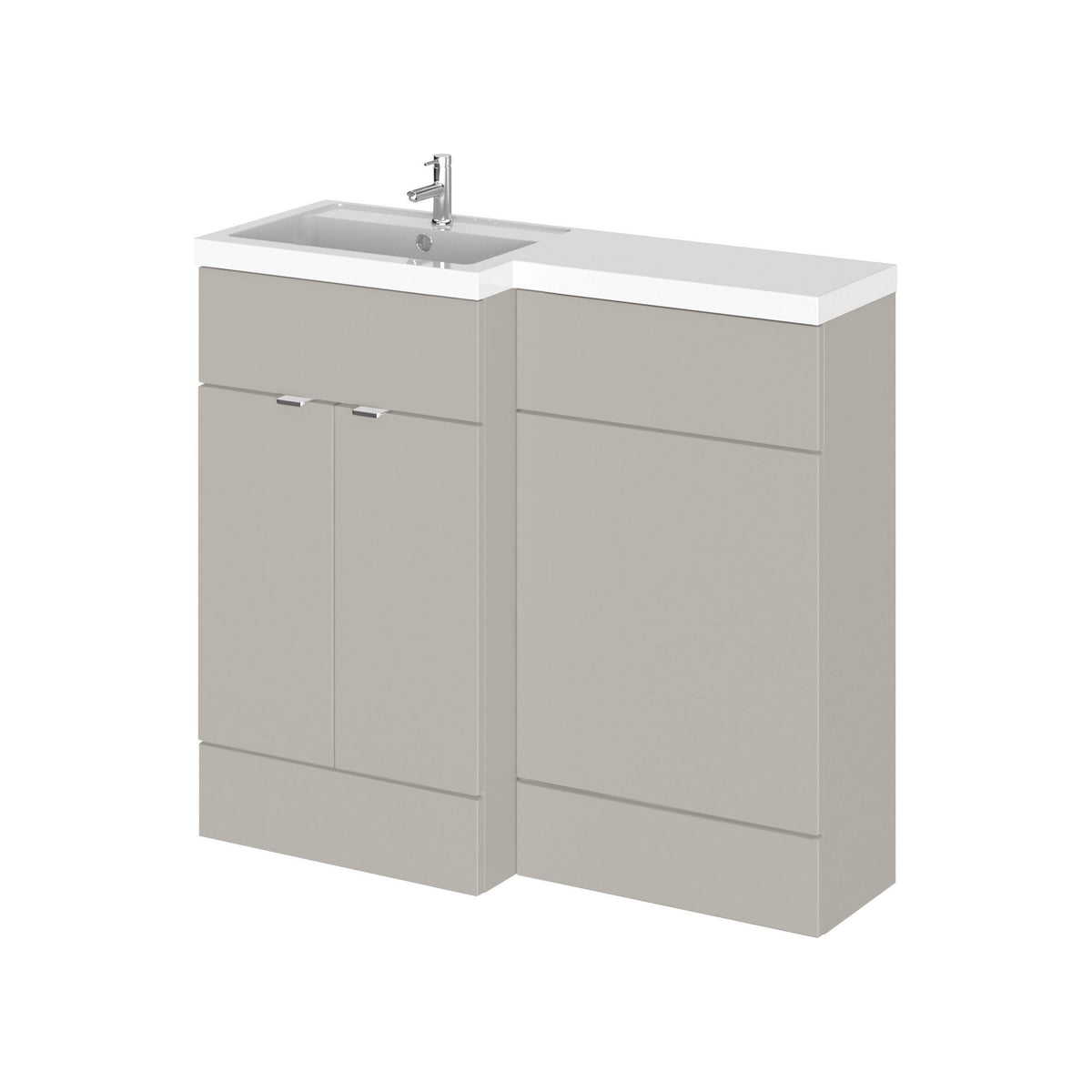 Hudson Reed Fusion 1000mm 2 Door Floor Standing Left-Hand Combination Unit With Basin