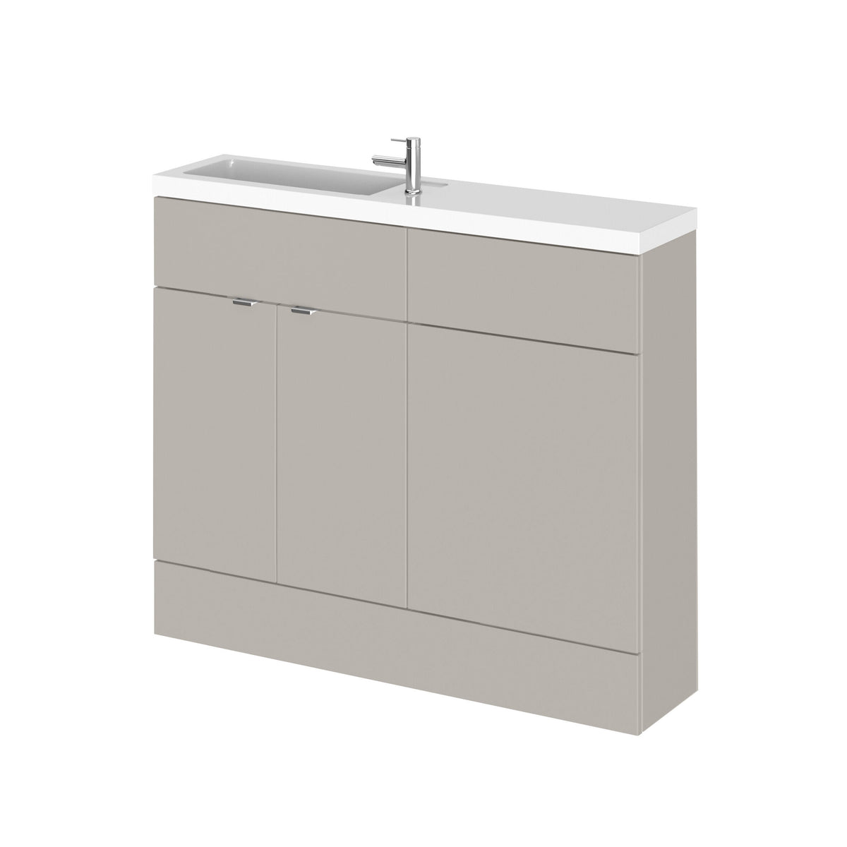 Hudson Reed Fusion 1000mm 2 Door Floor Standing Compact Vanity With WC Unit