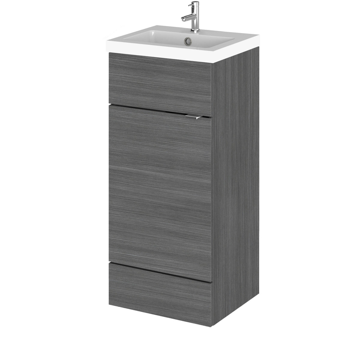 Hudson Reed Fusion 400mm 1 Door Floor Standing Vanity Unit With Basin