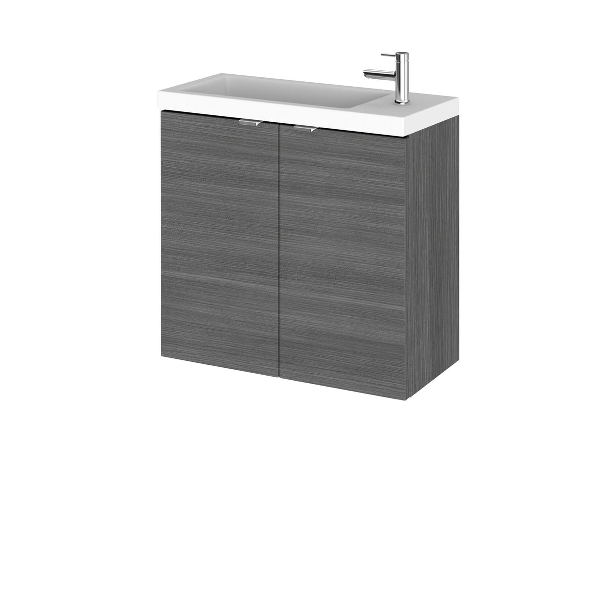 Hudson Reed Fusion 600mm 2 Door Wall Hung Vanity Unit With Basin
