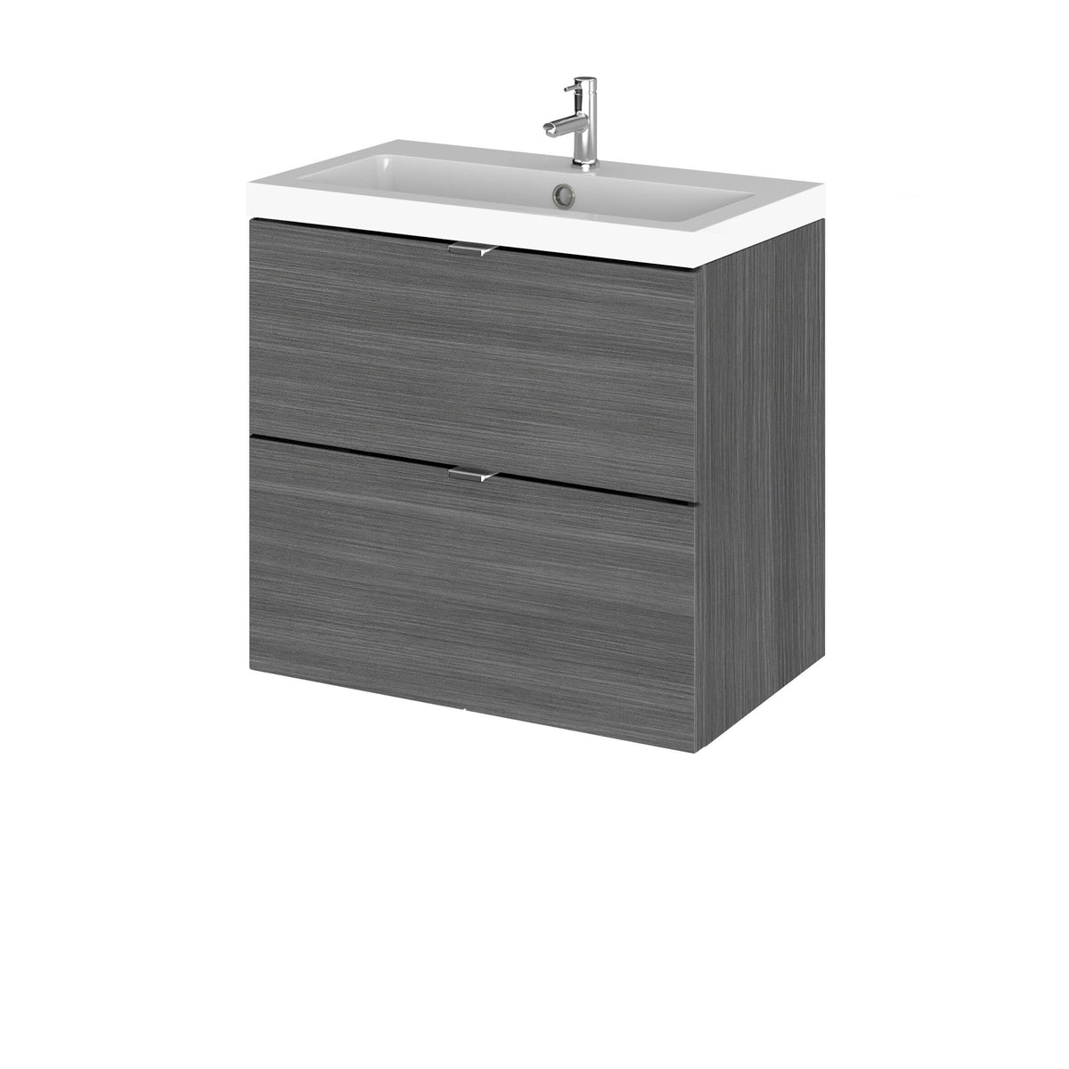 Hudson Reed Fusion 600mm 2 Drawer Wall Hung Vanity Unit With Basin