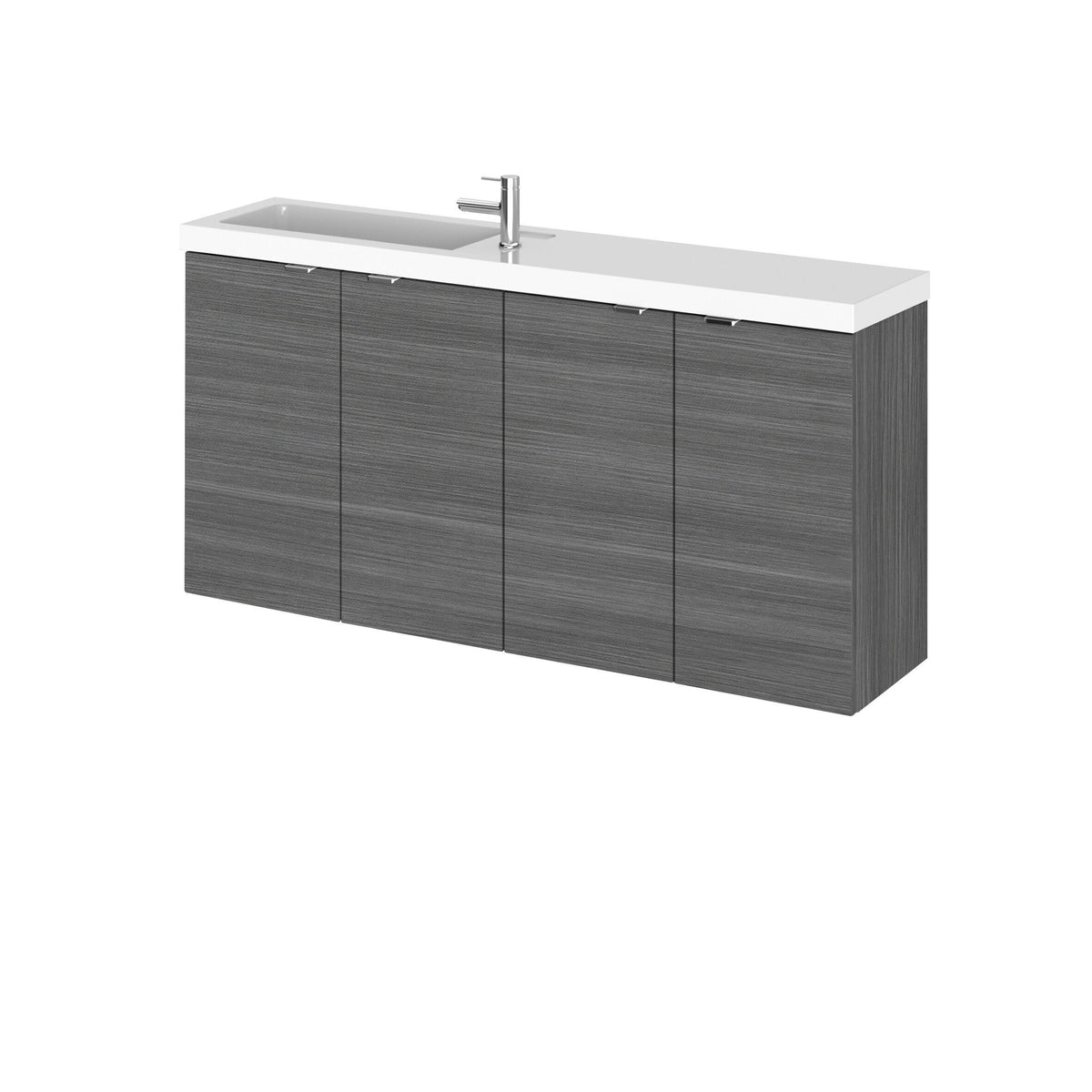 Hudson Reed Fusion 1000mm 2 Door Compact Wall Hung Combination Unit With Basin