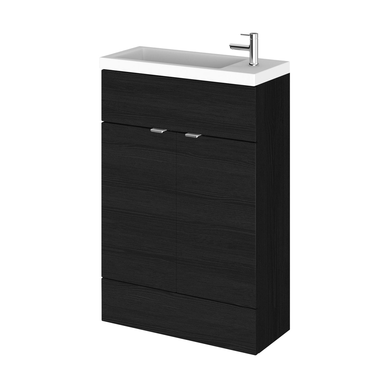 Hudson Reed Fusion 600mm 2 Door Floor Standing Compact Vanity Unit With Basin