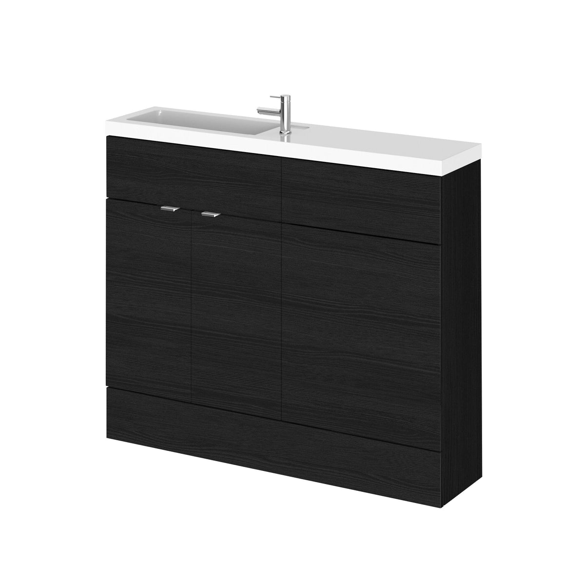 Hudson Reed Fusion 1000mm 2 Door Floor Standing Compact Vanity With WC Unit