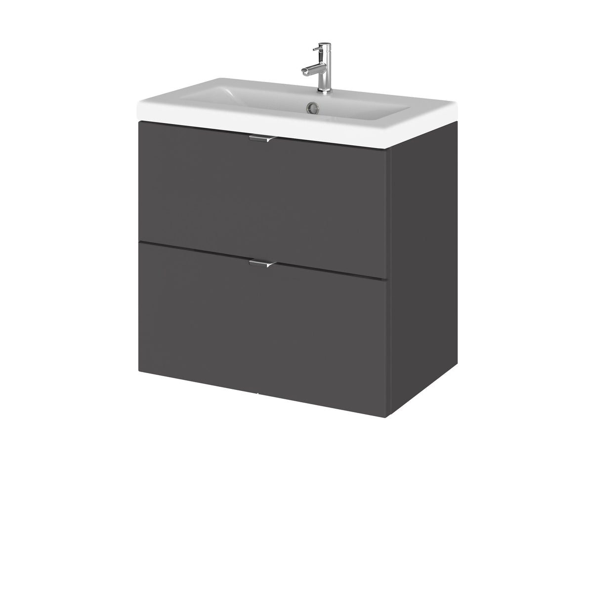 Hudson Reed Fusion 600mm 2 Drawer Wall Hung Vanity Unit With Basin