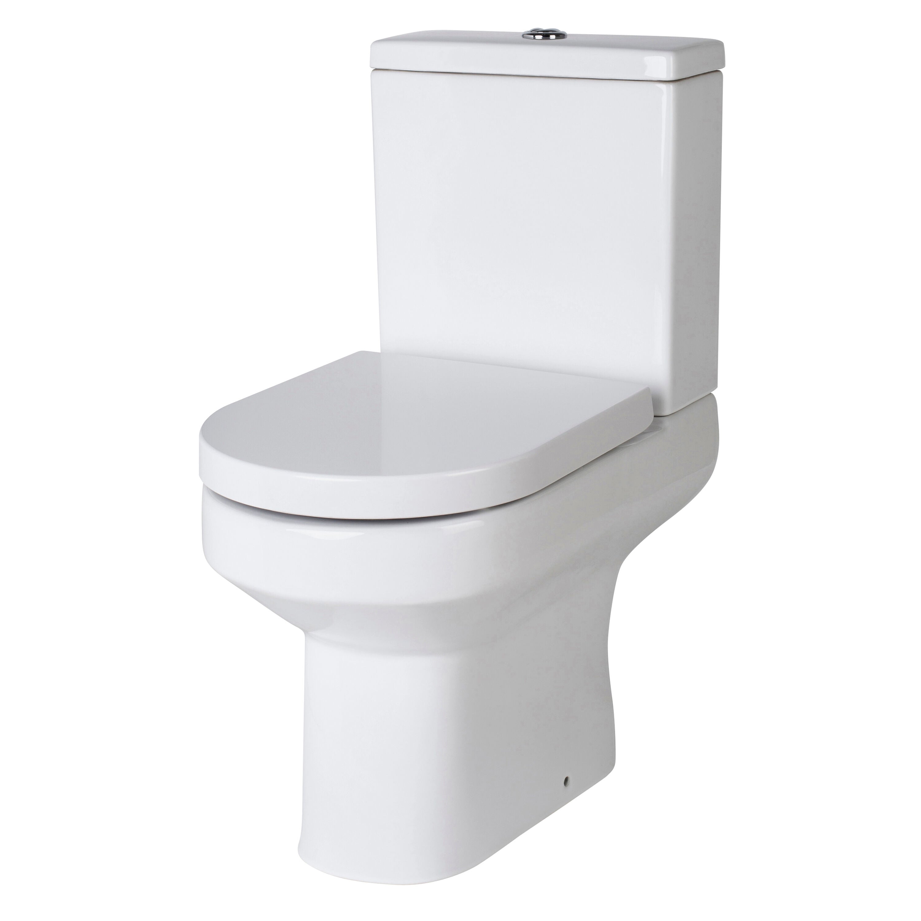 nuie Harmony 380mm Semi Flush-to-Wall Toilet Pan & Cistern