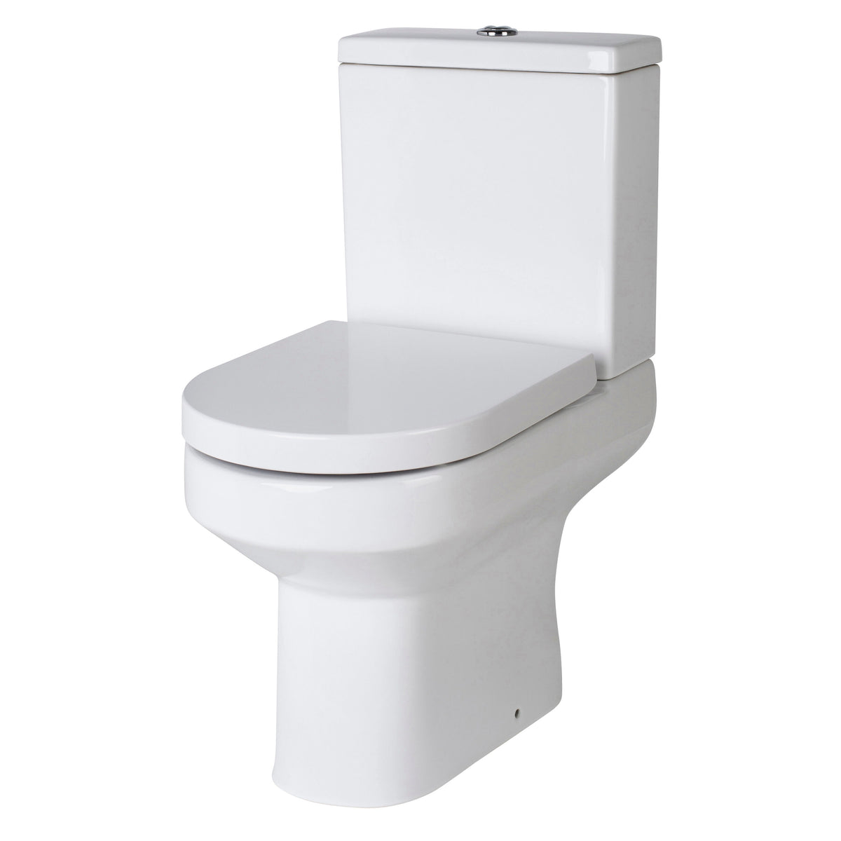Nuie Harmony 380mm Semi Flush-to-Wall Toilet Pan & Cistern