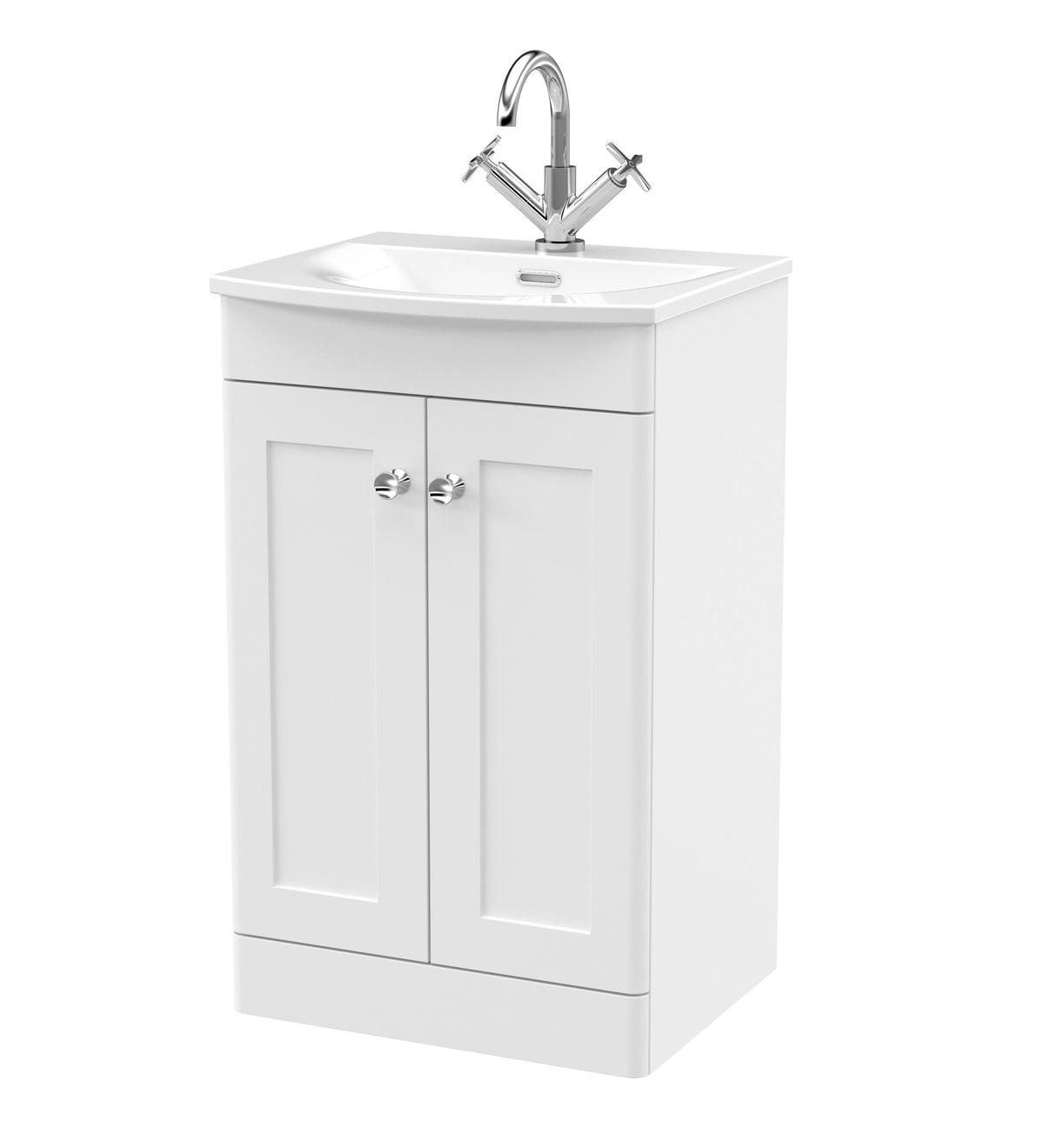 Nuie Classique 500mm 2 Door Floor Standing Vanity Unit With Basin