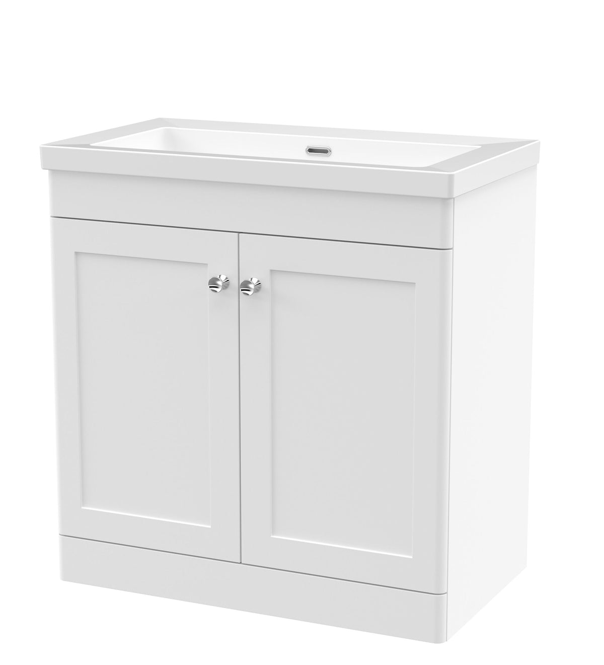 Nuie Classique 800mm 2 Door Floor Standing Vanity Unit With Fireclay Basin