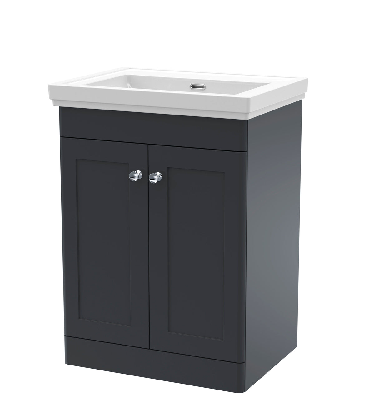 Nuie Classique 600mm 2 Door Floor Standing Vanity Unit With Basin