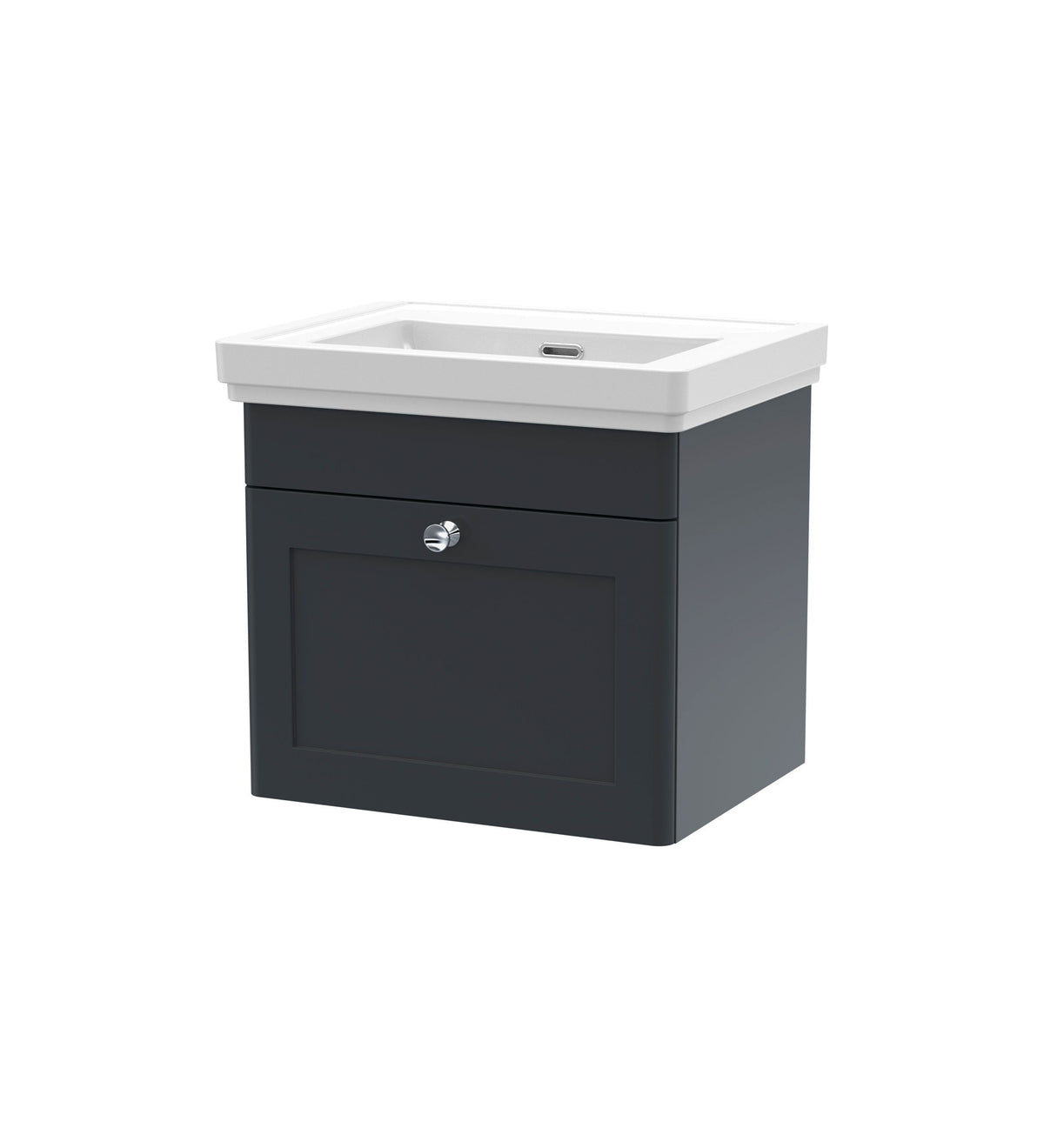 Nuie Classique 500mm 1 Drawer Wall Hung Vanity Unit With Basin
