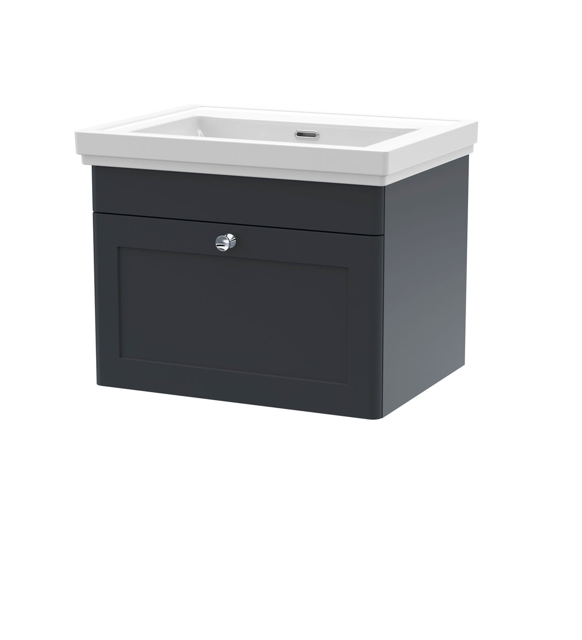 Nuie Classique 600mm 1 Drawer Wall Hung Vanity Unit With Basin