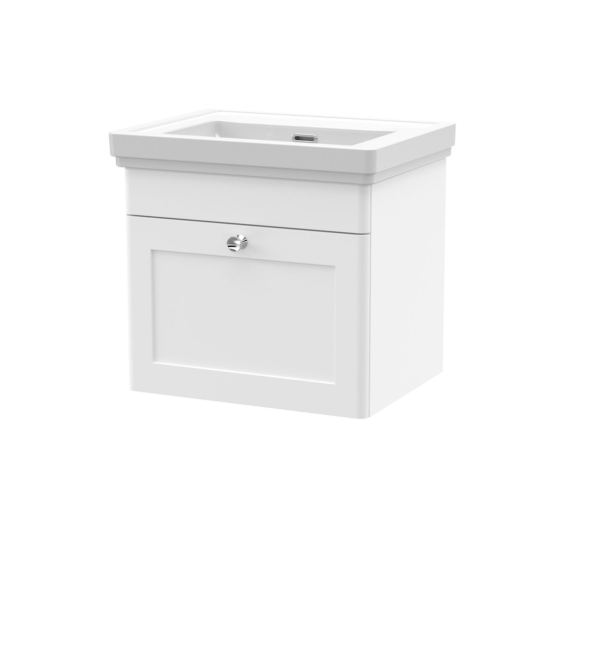 Nuie Classique 500mm 1 Drawer Wall Hung Vanity Unit With Basin