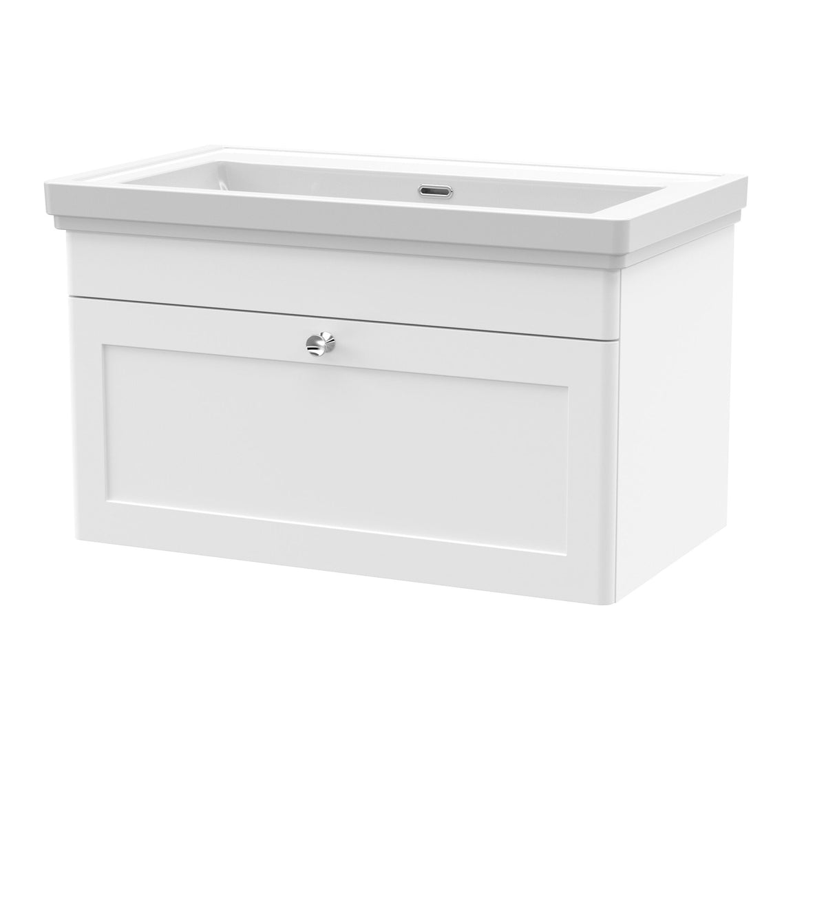 Nuie Classique 800mm 1 Drawer Wall Hung Vanity Unit With Basin