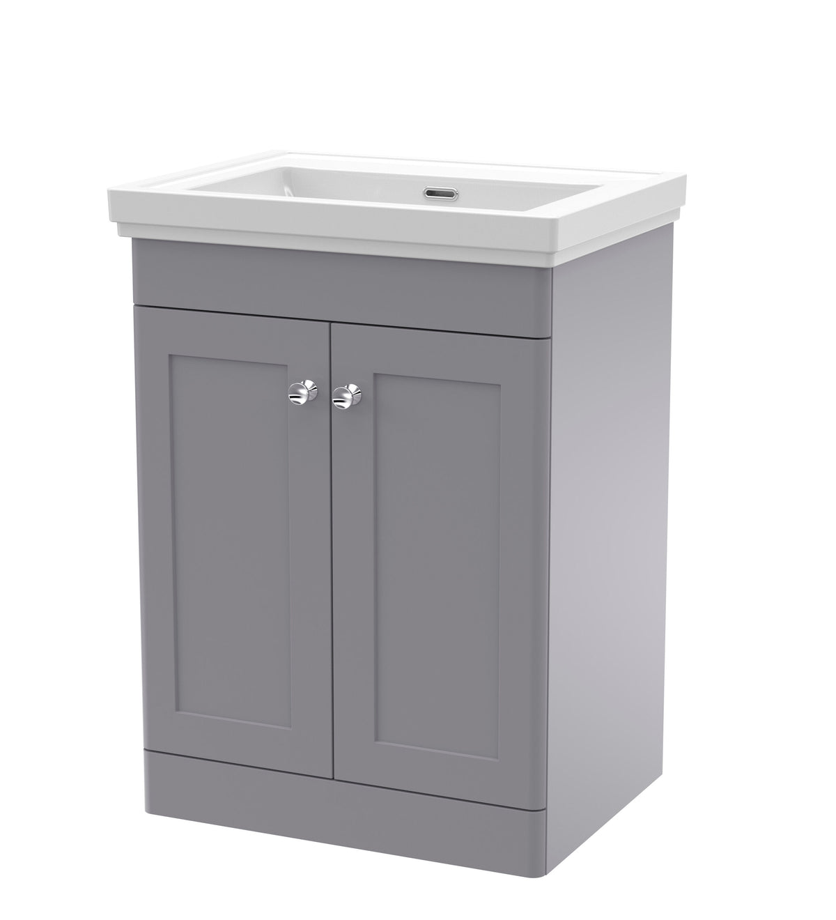 Nuie Classique 600mm 2 Door Floor Standing Vanity Unit With Basin