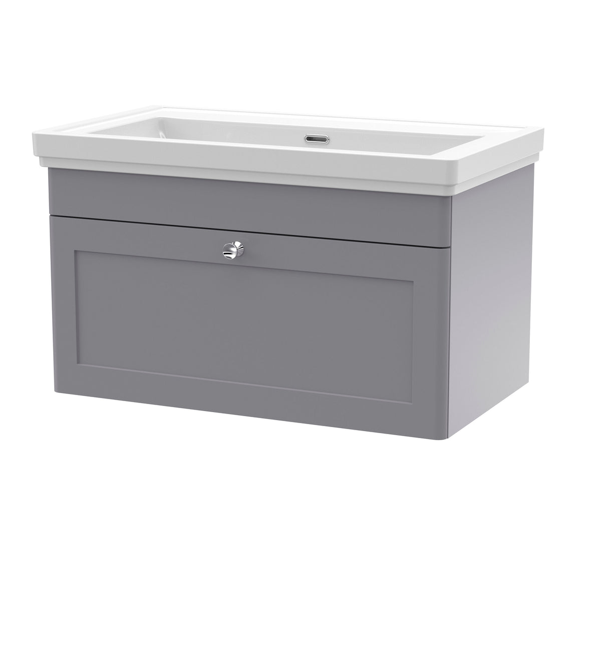 Nuie Classique 800mm 1 Drawer Wall Hung Vanity Unit With Basin