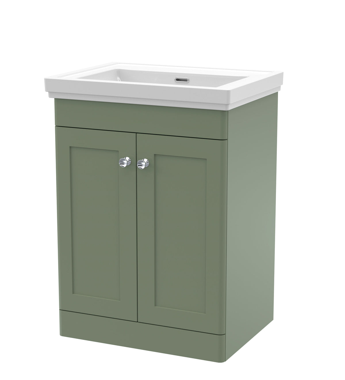 Nuie Classique 600mm 2 Door Floor Standing Vanity Unit With Basin