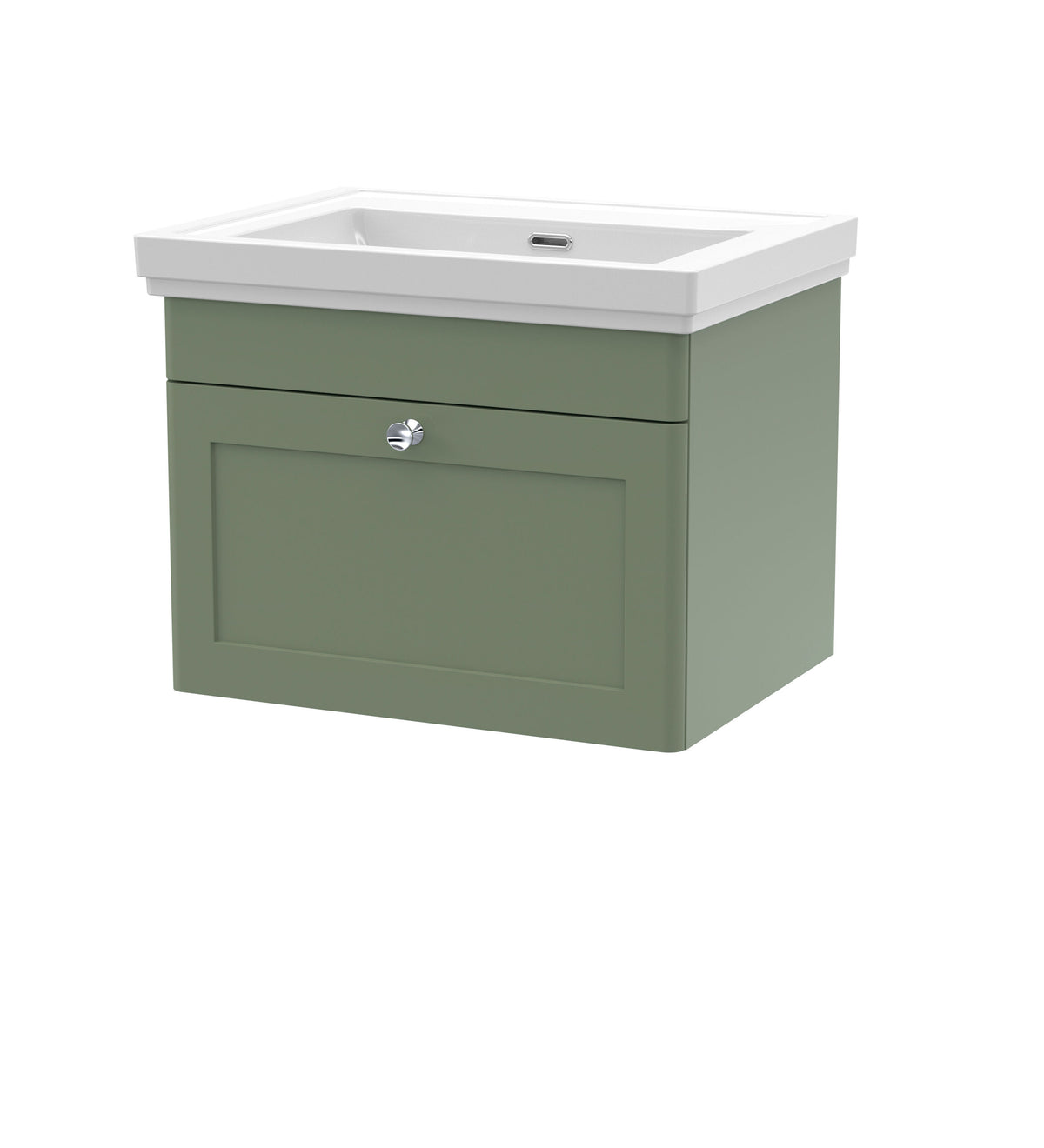 Nuie Classique 600mm 1 Drawer Wall Hung Vanity Unit With Basin