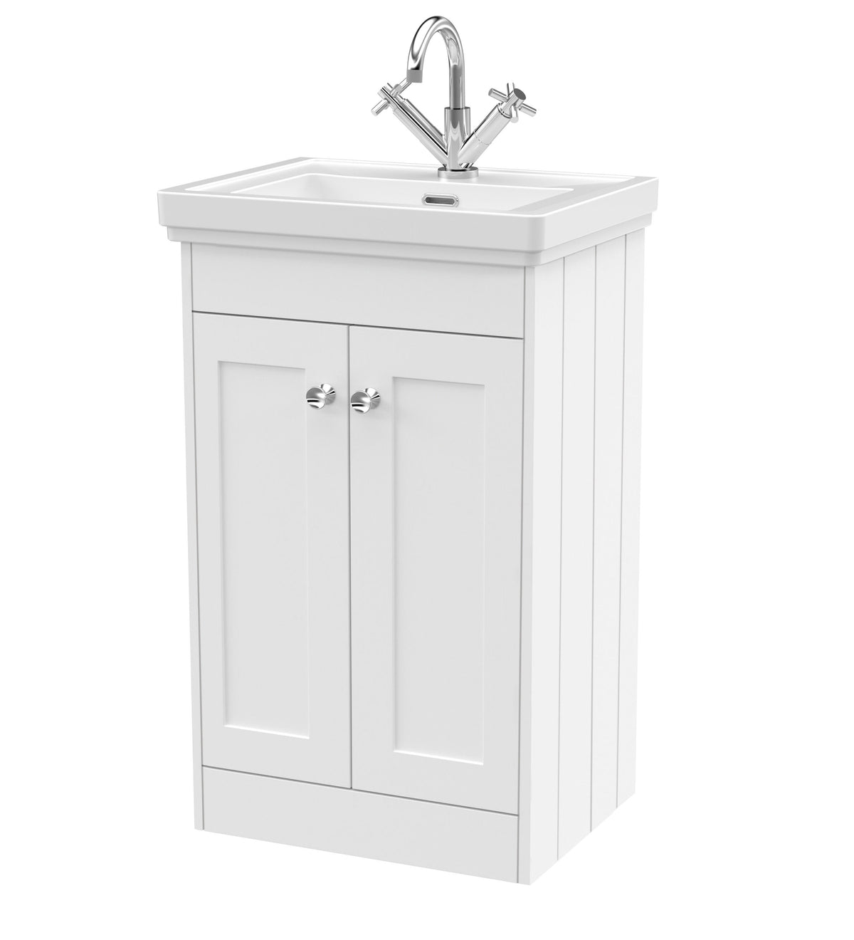 Old London Ashwick 500mm Floorstanding 2-Door Unit With Basin 1 Tap Hole