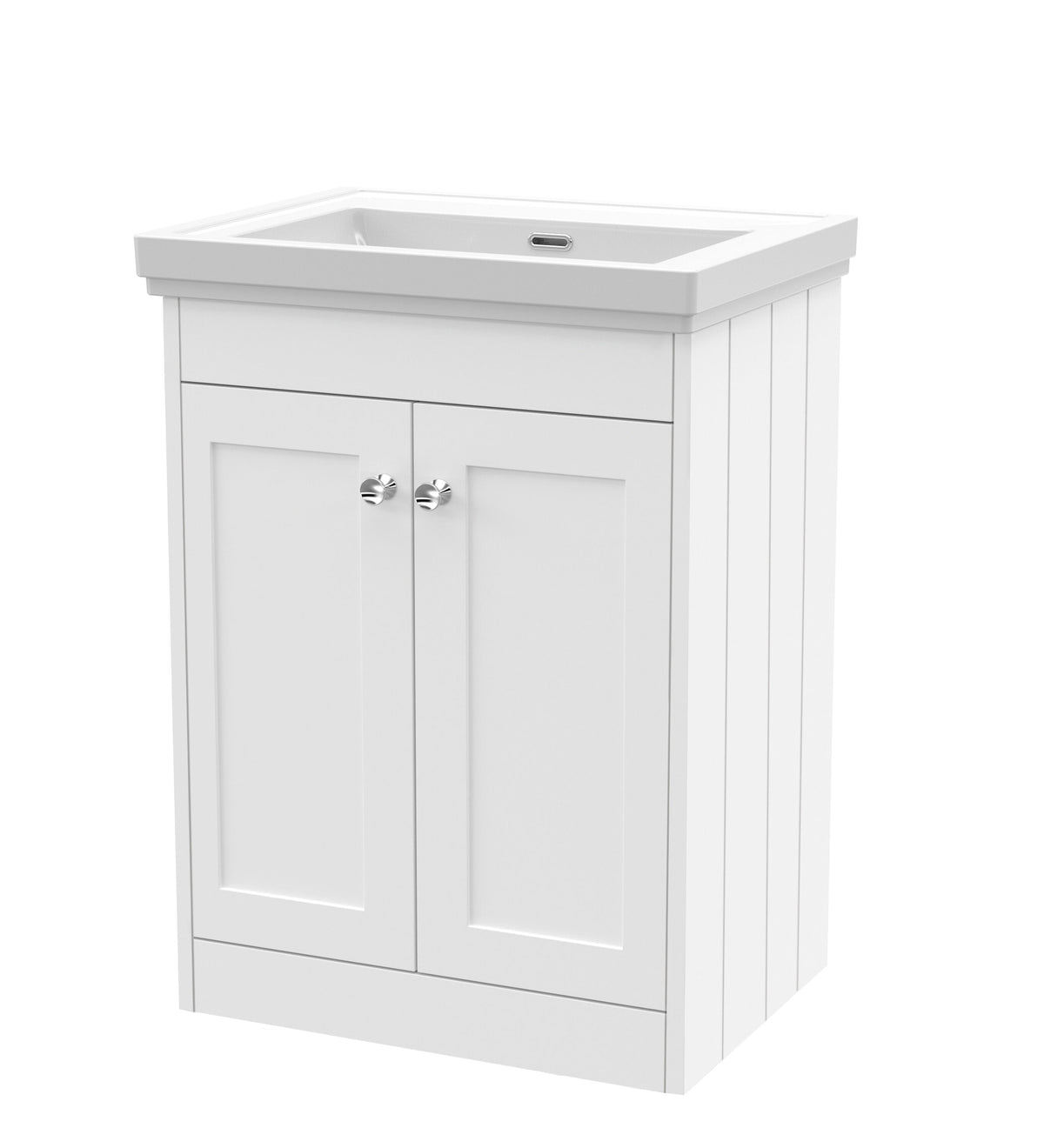 Old London Ashwick 600mm Floorstanding 2-Door Unit With Basin No Tap Hole