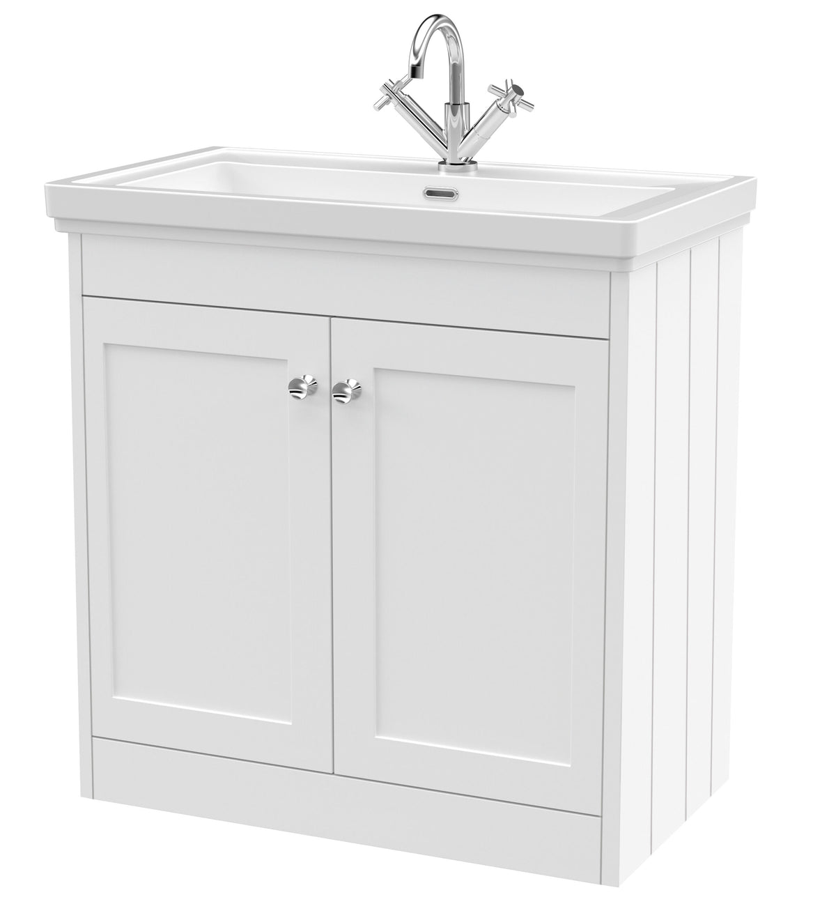 Old London Ashwick 800mm Floorstanding 2-Door Unit With Basin 1 Tap Hole