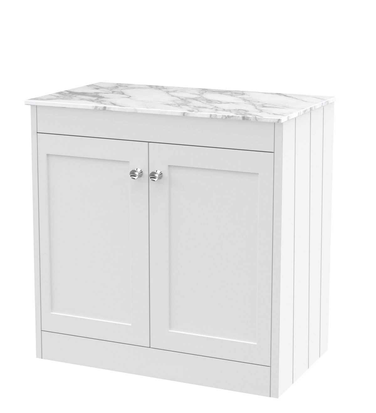 Old London Ashwick 800mm Floorstanding 2-Door Unit With Marble Top