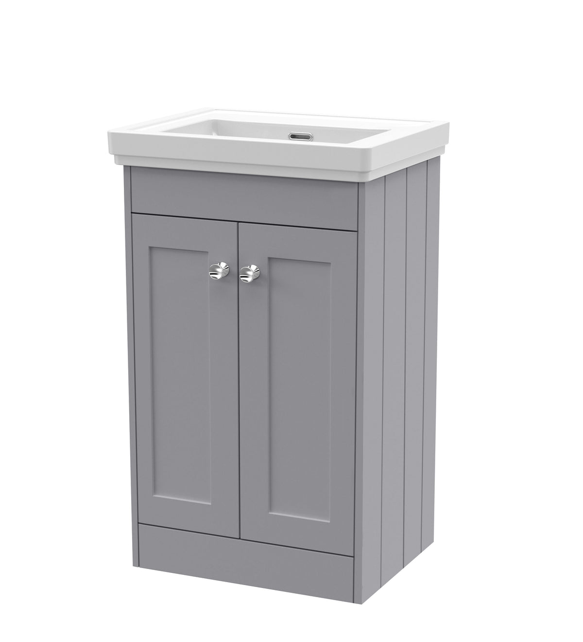 Old London Ashwick 500mm Floorstanding 2-Door Unit With Basin No Tap Hole