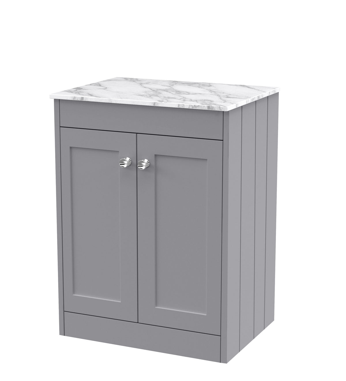 Old London Ashwick 600mm Floorstanding 2-Door Unit With Marble Top