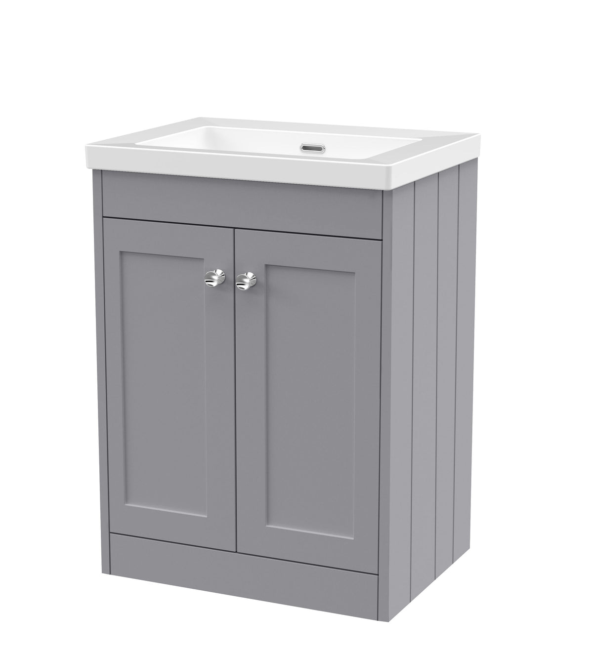 Old London Ashwick 600mm Floorstanding 2-Door Unit With Basin No Tap Hole