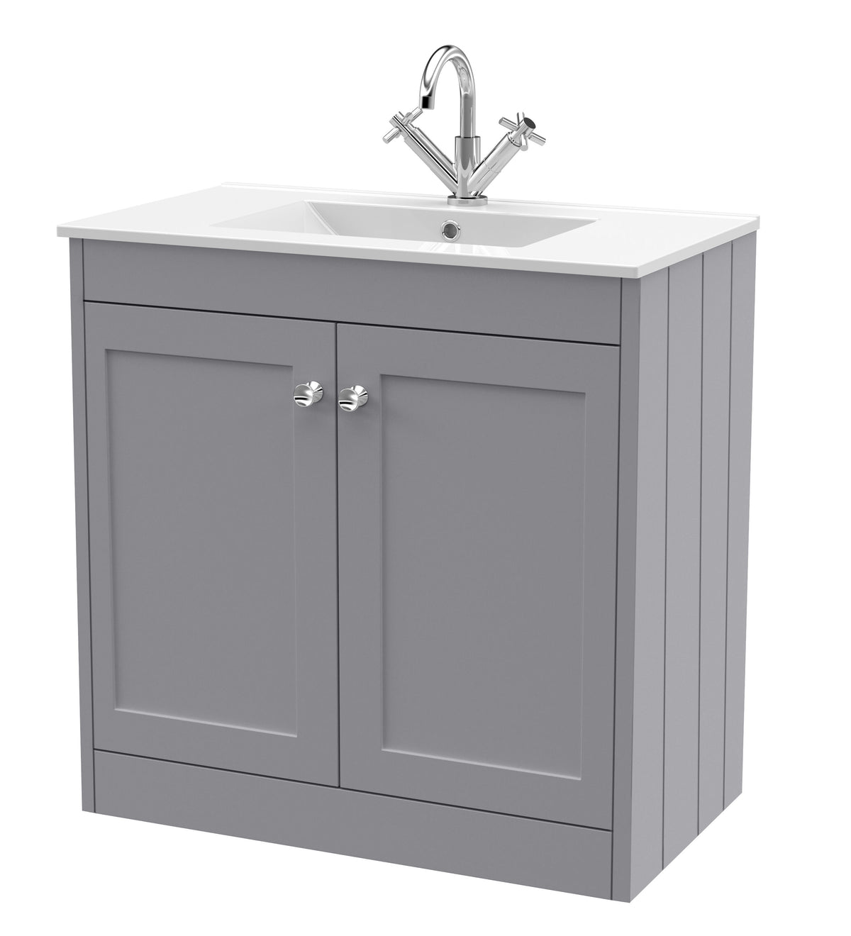 Old London Ashwick 800mm Floorstanding 2-Door Unit With Basin 1 Tap Hole
