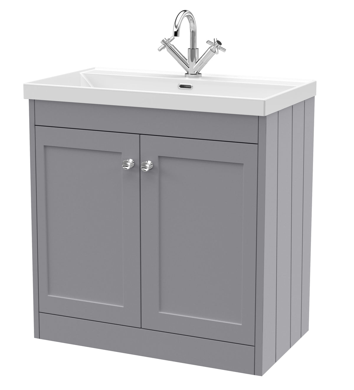 Old London Ashwick 800mm Floorstanding 2-Door Unit With Basin 1 Tap Hole