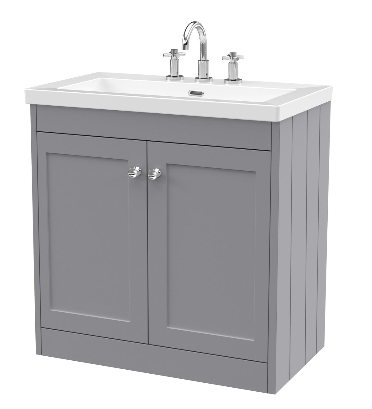 Old London Ashwick 800mm Floorstanding 2-Door Unit With Basin 3 Tap Hole