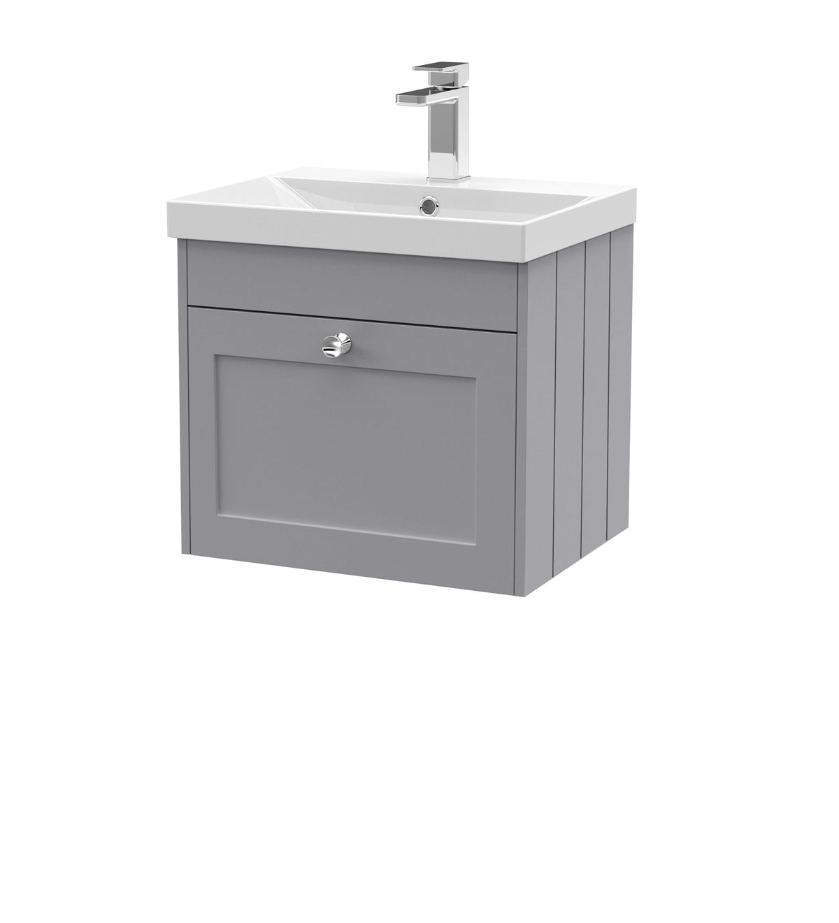 Old London Ashwick 500mm Wall Hung 1-Drawer Unit With Thin-Edged Basin