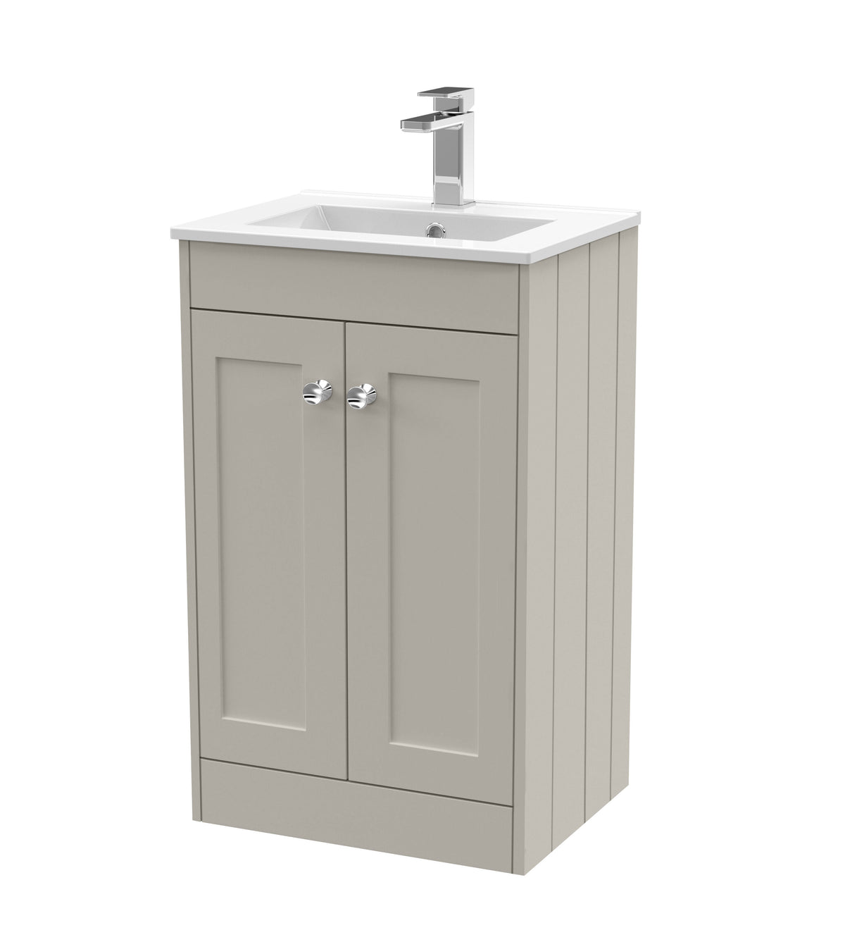Old London Ashwick 500mm Floorstanding 2-Door Unit With Minimalist Basin