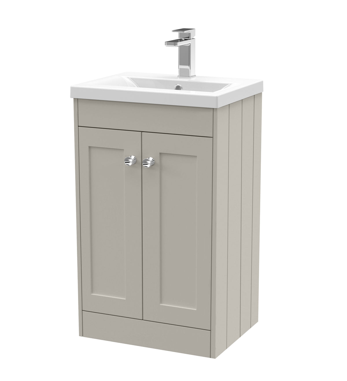 Old London Ashwick 500mm Floorstanding 2-Door Unit With Mid-Edged Basin