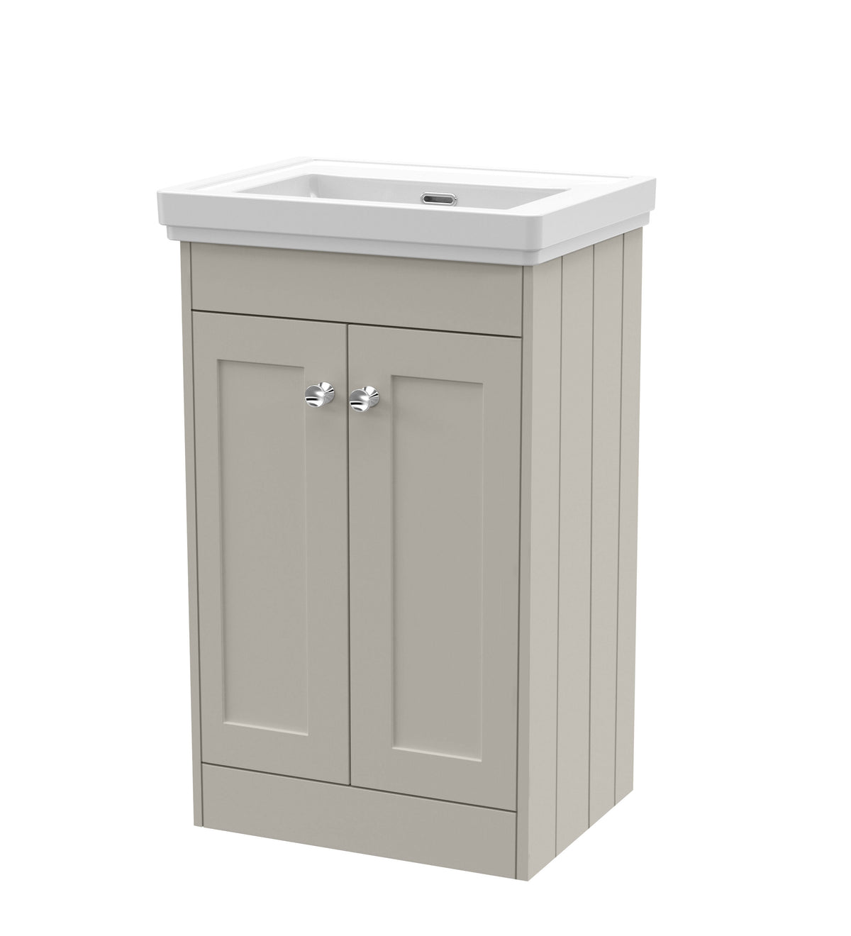 Old London Ashwick 500mm Floorstanding 2-Door Unit With Basin No Tap Hole