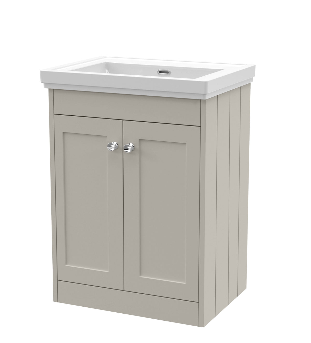 Old London Ashwick 600mm Floorstanding 2-Door Unit With Basin No Tap Hole