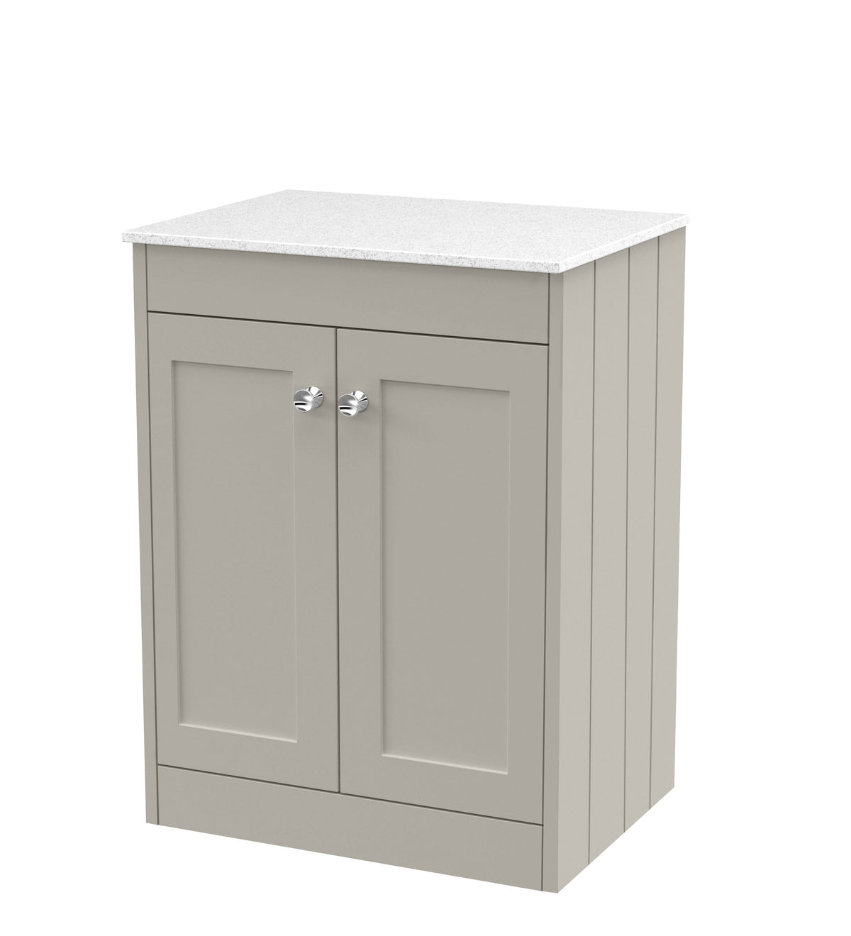 Old London Ashwick 600mm Floorstanding 2-Door Unit With Marble Top