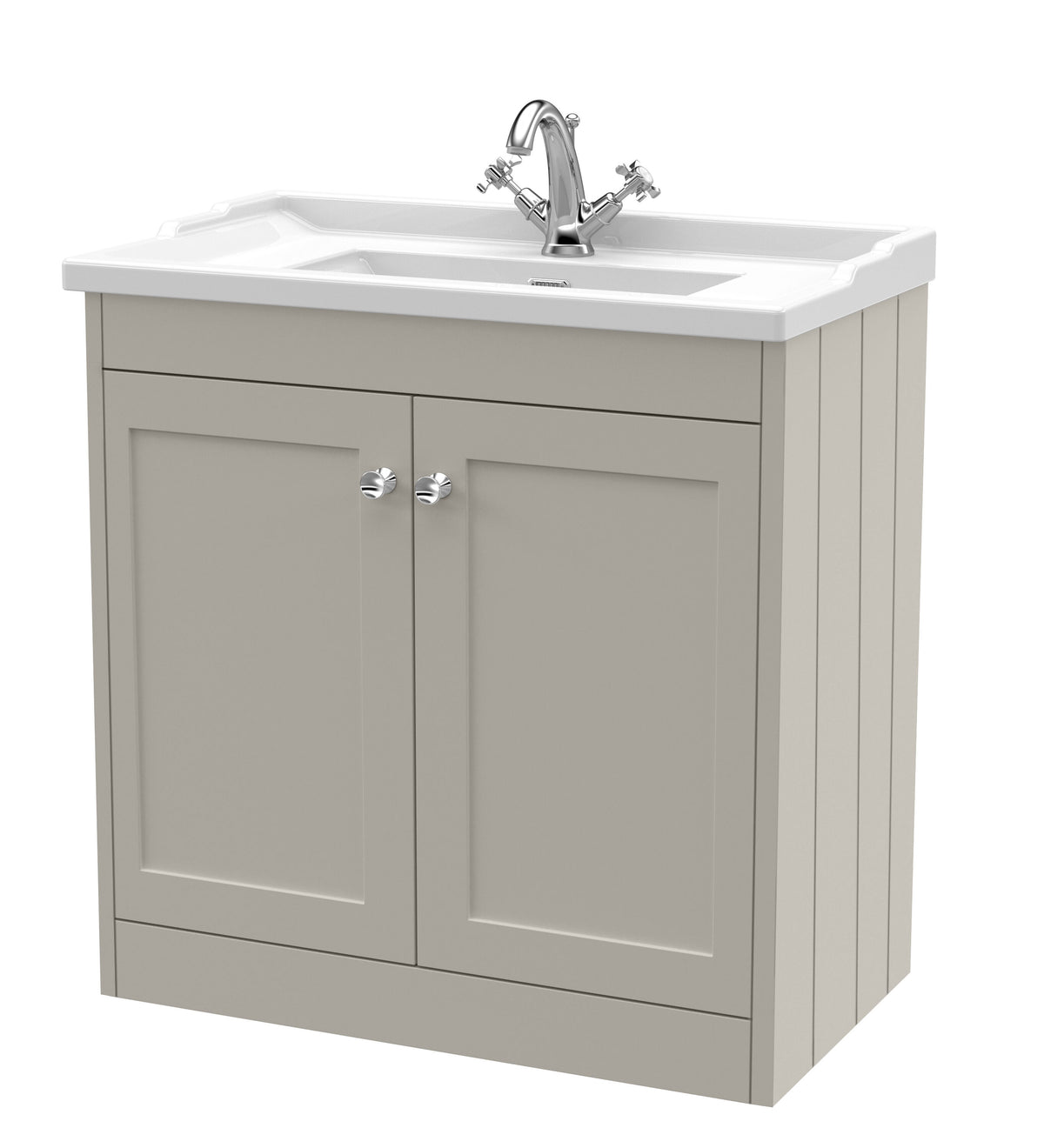 Old London Ashwick 800mm Floorstanding 2-Door Unit With Basin 1 Tap Hole