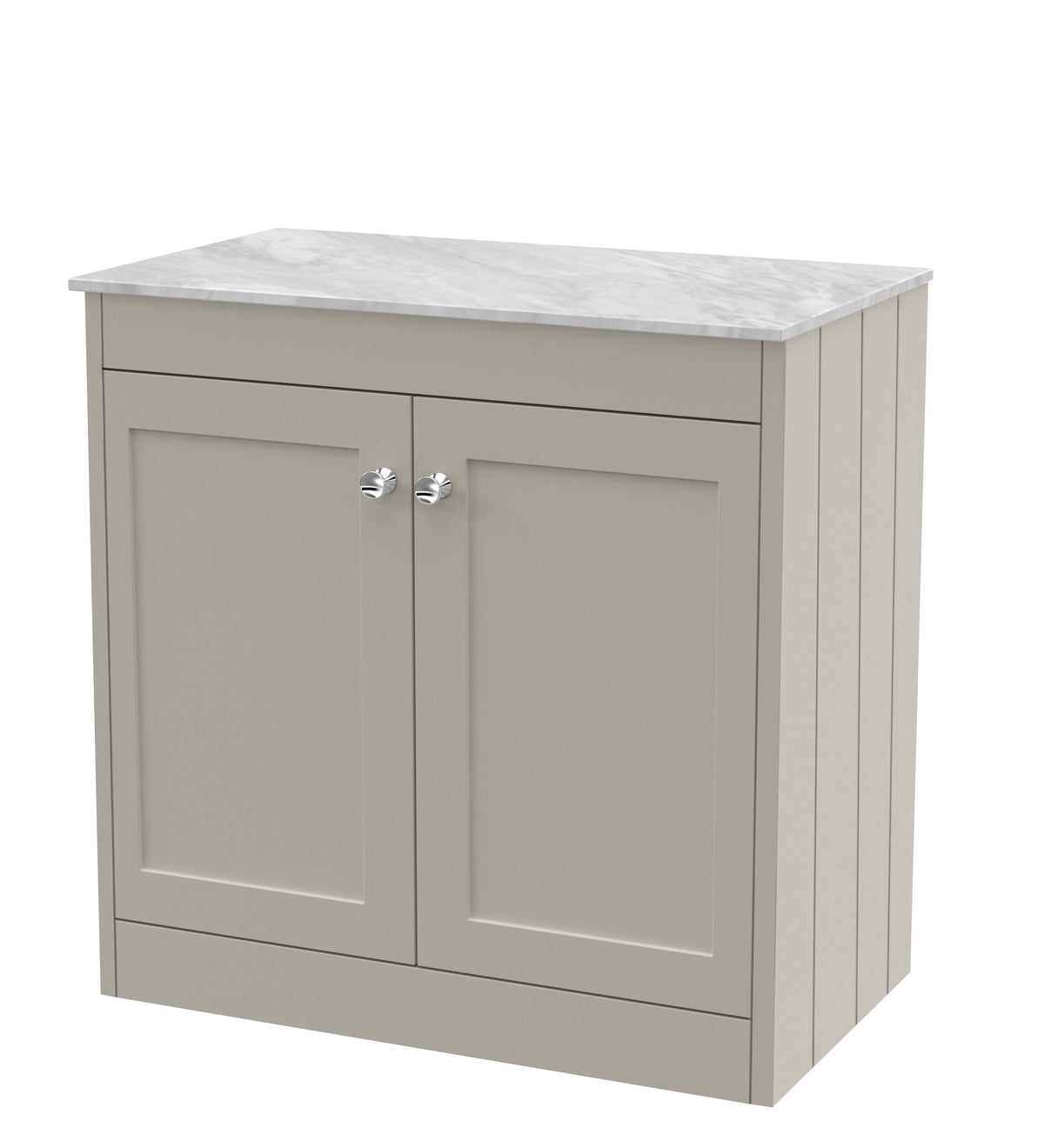 Old London Ashwick 800mm Floorstanding 2-Door Unit With Marble Top