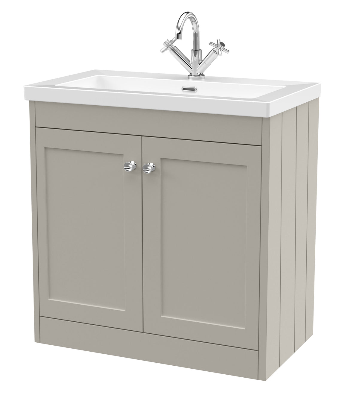Old London Ashwick 800mm Floorstanding 2-Door Unit With Basin 1 Tap Hole