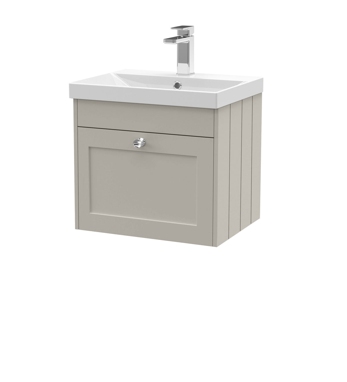 Old London Ashwick 500mm Wall Hung 1-Drawer Unit With Thin-Edged Basin