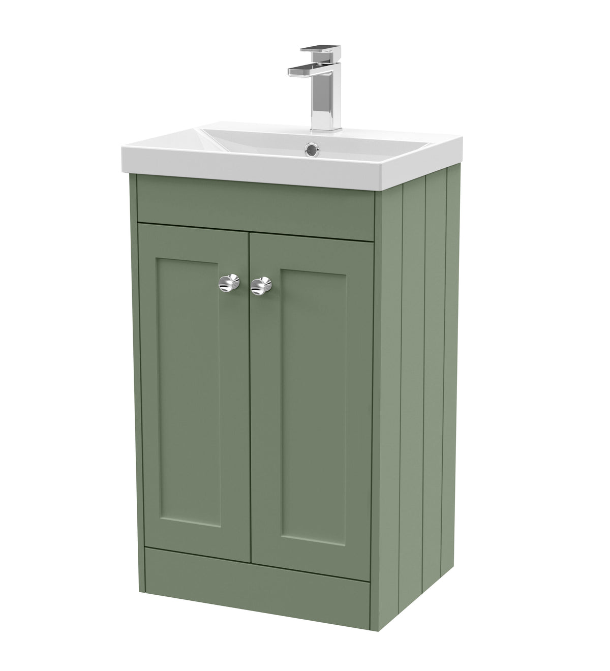 Old London Ashwick 500mm Floorstanding 2-Door Unit With Thin-Edged Basin