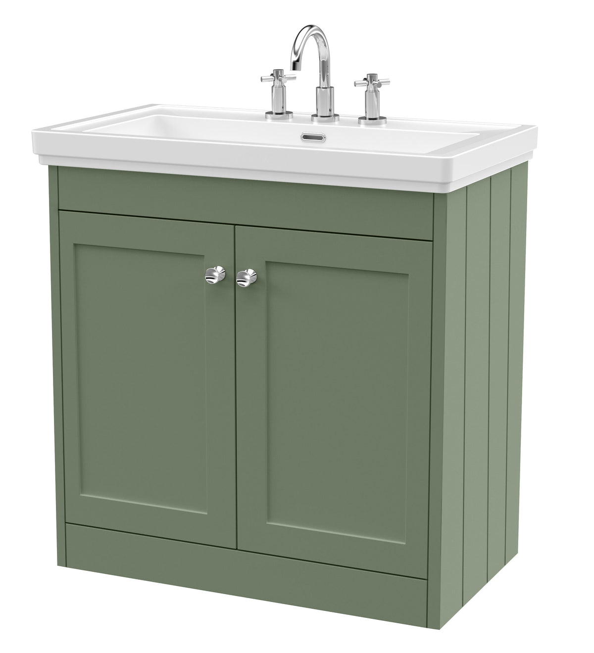 Old London Ashwick 800mm Floorstanding 2-Door Unit With Basin 3 Tap Hole