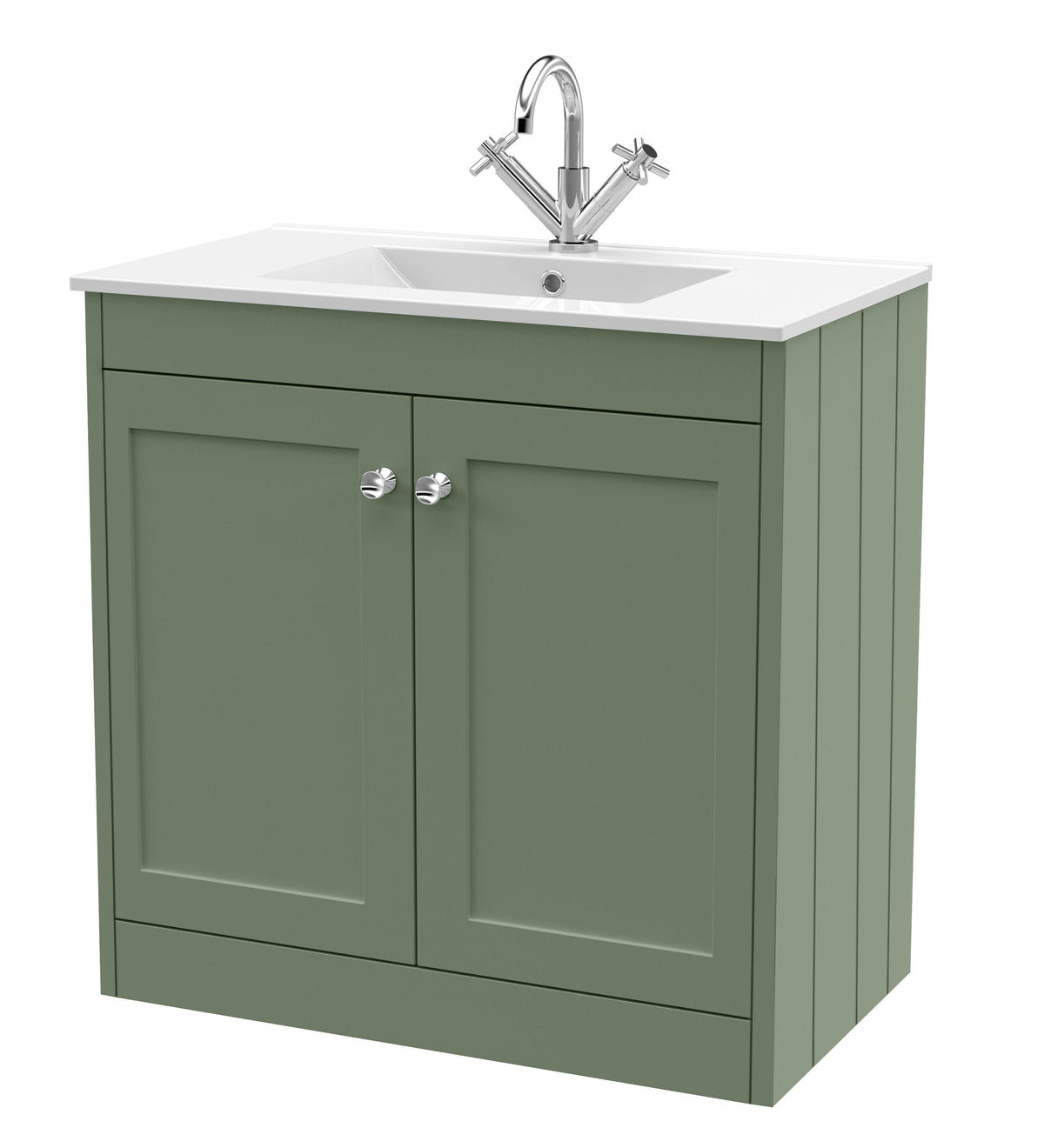 Old London Ashwick 800mm Floorstanding 2-Door Unit With Basin 1 Tap Hole
