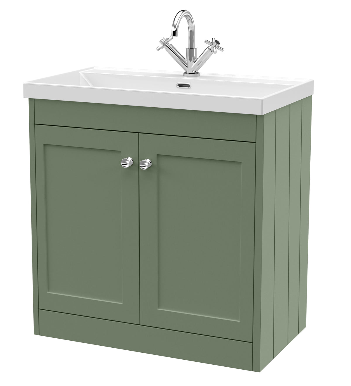 Old London Ashwick 800mm Floorstanding 2-Door Unit With Basin 1 Tap Hole