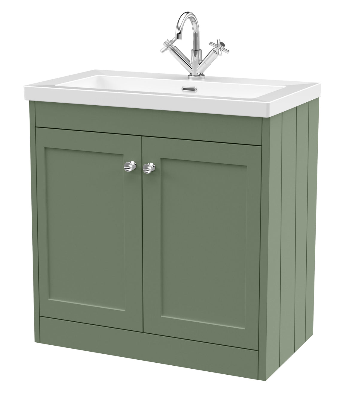 Old London Ashwick 800mm Floorstanding 2-Door Unit With Basin 1 Tap Hole
