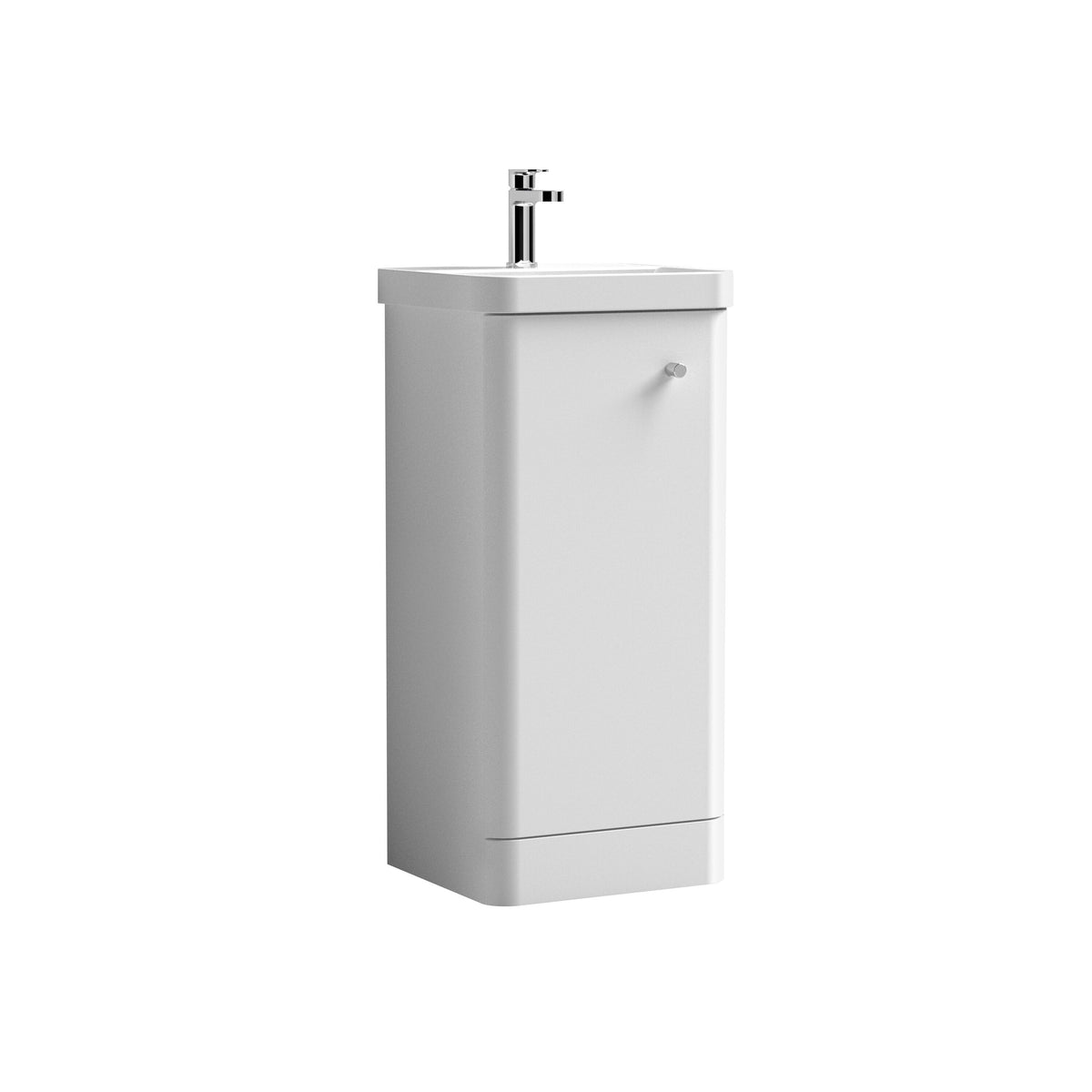 Nuie Core 400mm 1 Door Floor Standing Vanity Unit With Basin
